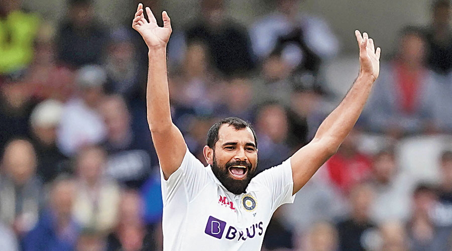 Mohammed Shami took five wickets for 44 runs.