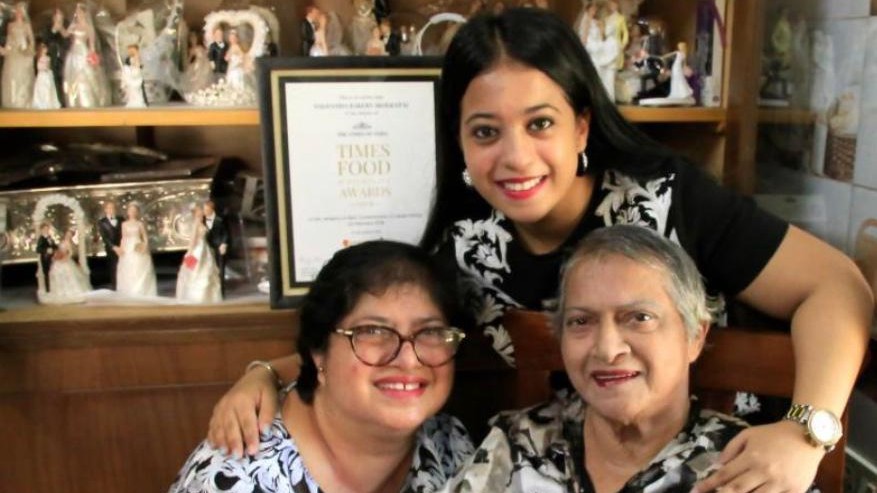 Mona (right) with daughter Debra and granddaughter Alisha