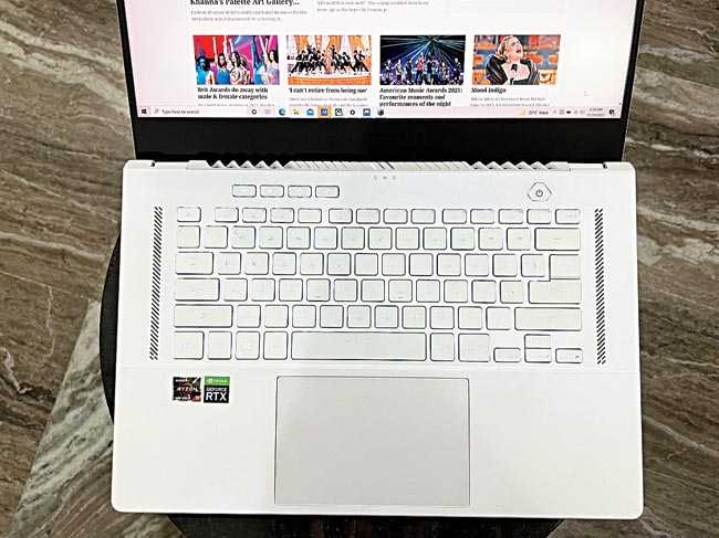 Typing experience on Asus Zephyrus G15 is among the best