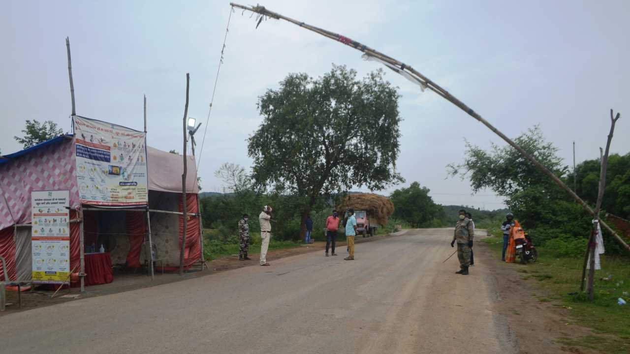 An entry point Covid testing facility at Tiring at the Jharkhand-Odisha border close to Jamshedpur. 