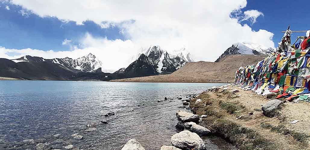 Scenic Gurudongmar Lake, one of the prominent tourist destinations in Sikkim  that is once more off bounds for foreign nationals.