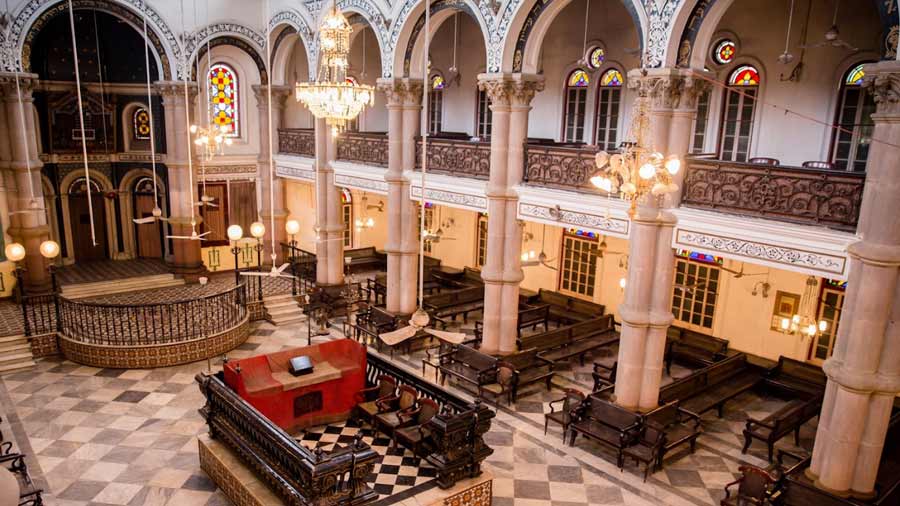 The Magen David Synagogue was made in 1884 by Elias David Ezra, after whom Ezra Street is named