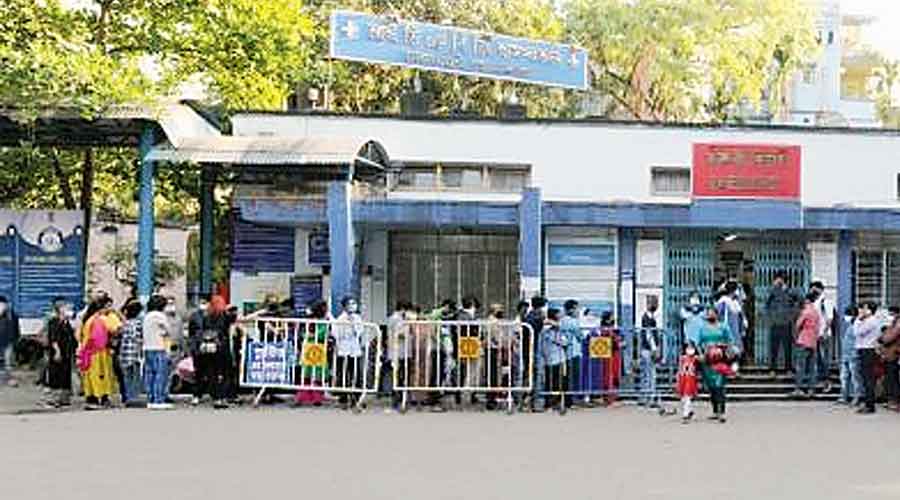 The Beliaghata ID hospital in Calcutta.
