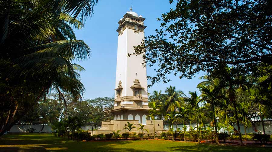 The 100-feet-high memorial is built in Indo-Mughal style