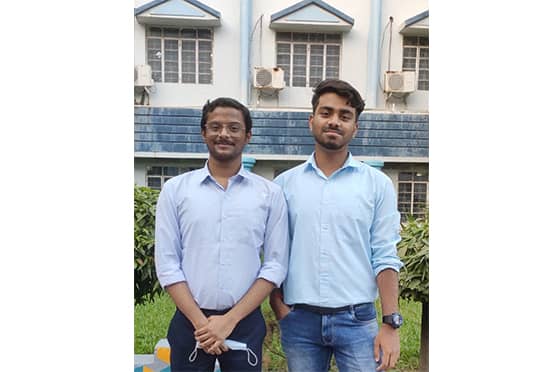 Rohan Chakraborty (left) and Prithviraj Biswas