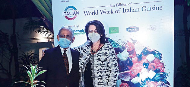 Pankaj Parekh, President, Indo-Italian Chamber of Commerce and Industry, with Maria Claudia Marini, Deputy Consul General, Itay Consulate General in Kolkata.