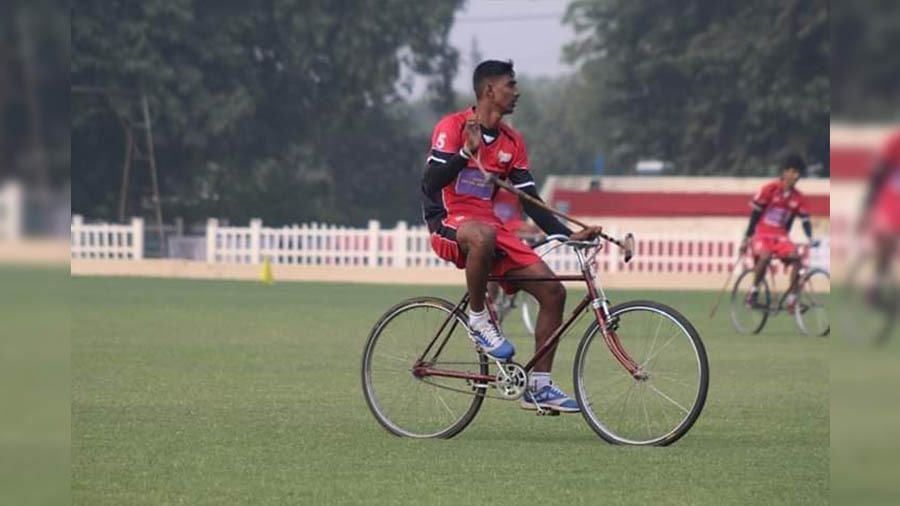 Sonu Kairi, a student from the academy’s first batch of 2004, represented India in the 2019 World Cup Bicycle Polo Championship