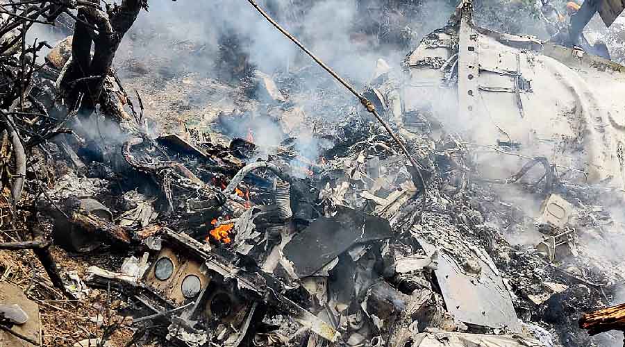 IAF Chopper crash site 