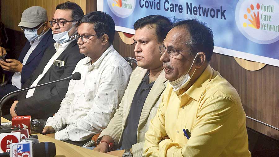 A programme at Press Club Kolkata on Friday marking the launch of the free legal aid service for family members of Covid victims.
