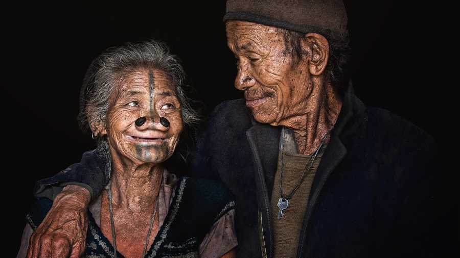 FADEOUT: Arunachal’s Ziro Valley is home to the peace-loving Apatanis. The story goes that Apatani women were so famed for their beauty that once upon a time there were frequent invasions by outsiders and the women were snatched away. And that is why Apatani women of a certain generation embraced tattoos and piercings, which apparently defaced their natural beauty. Thereafter, the tattoos and piercings became a legacy. Says Debdatta Chakraborty, who took this photograph, “Only elderly women sport these now.”