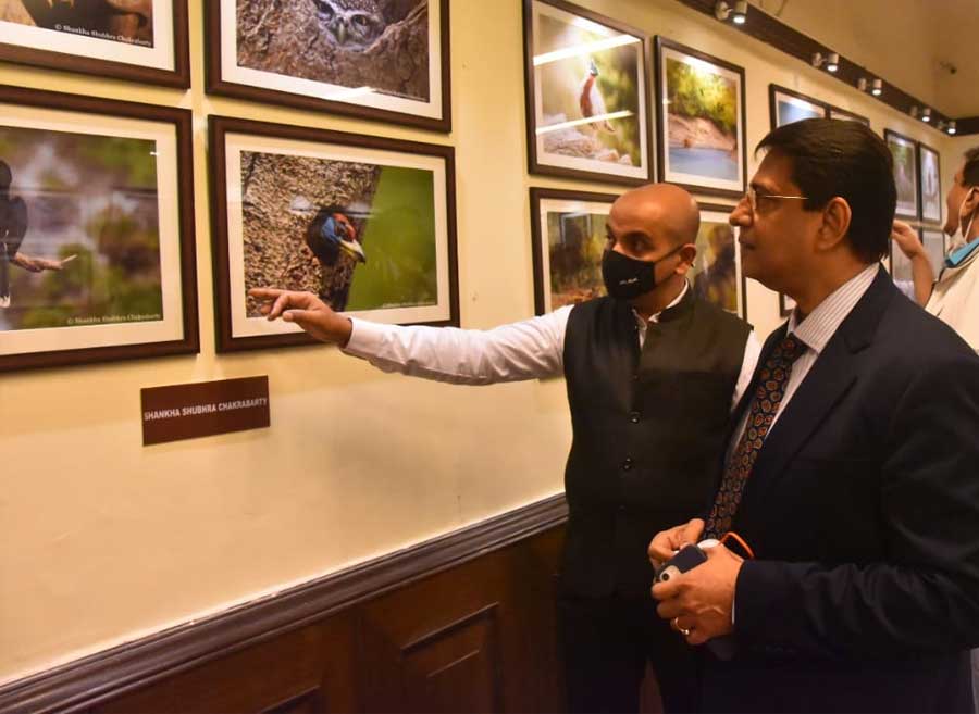 The exhibition showcases wildlife and nature photographs taken by Kolkata police personnel 