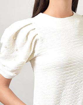 Textured white top from Outryt @ Rs 1,104