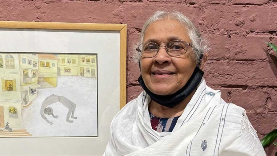 Modern High School art teacher is back in Kolkata with her paintings