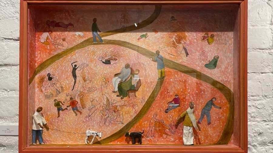 Another of Nisreen’s paintings, titled ‘Park’