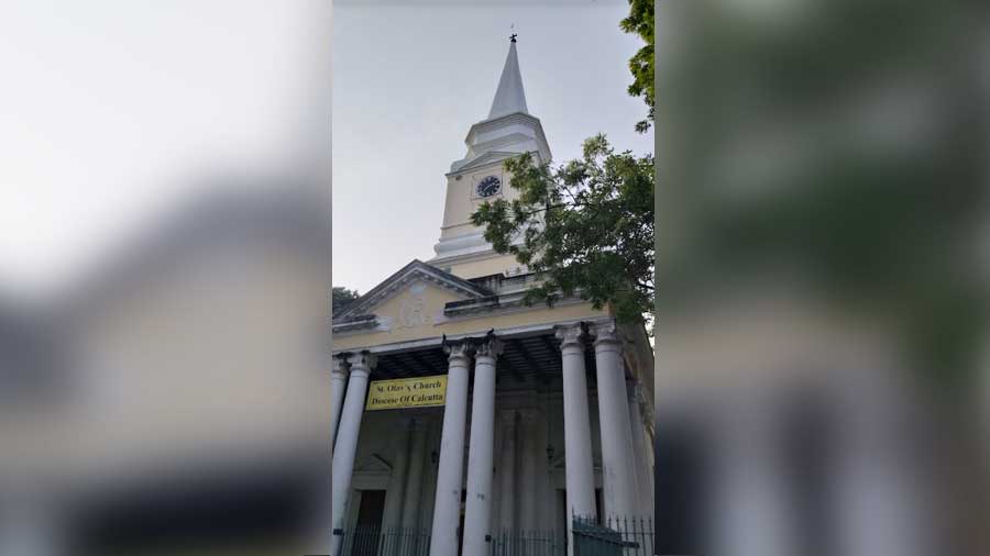 The superbly designed church, located on Panchu Gopal Bhaduri Sarani, has a cross on its towering pinnacle