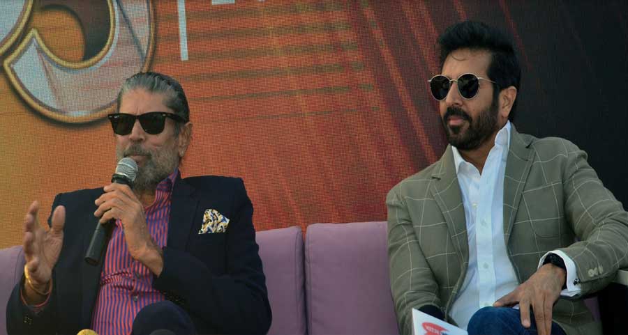 CAPTAIN ON DECK: Former Indian cricket team captain Kapil Dev and film director Kabir Khan at the Acropolis Mall promoting the upcoming movie ‘83’. Ranveer Singh starrer ‘83’ essays Kapil Dev’s life and India’s majestic win at the 1983 World Cup in England. ‘83’ will come to the silver screens on December 24
