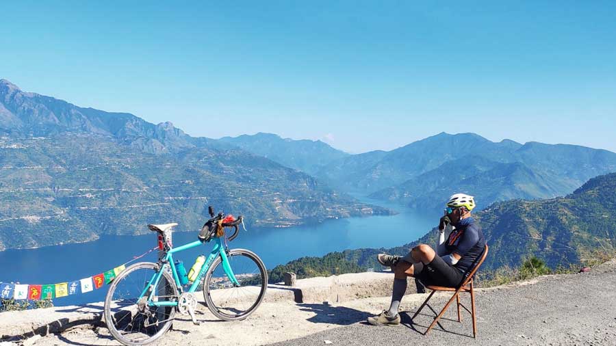 Shantanu Moitra started cycling in earnest four years ago and followed a rigorous training routine to prepare himself for his Anantha Yatra