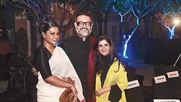 “The setting was right. The clothes were interesting and then we also wanted it to gel in with the space. That really worked well. We also want to change the format of the show every year... semi-green meandering and festivity-in- the-garden kind of a feel,” said Swarup Dutta, scenographer.