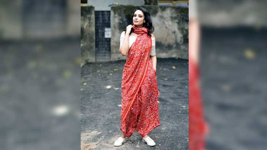 The Ten-Second saree with pocket