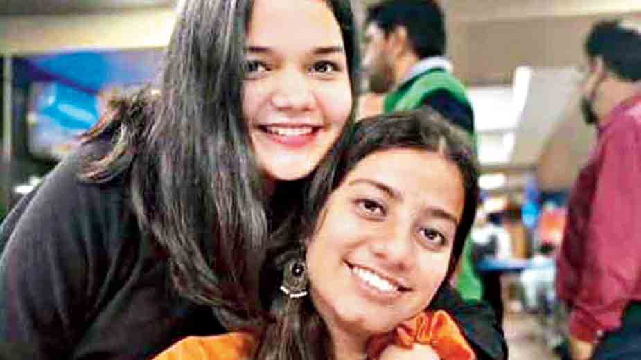 The two journalists, Samriddhi (left) and Swarna, who were arrested