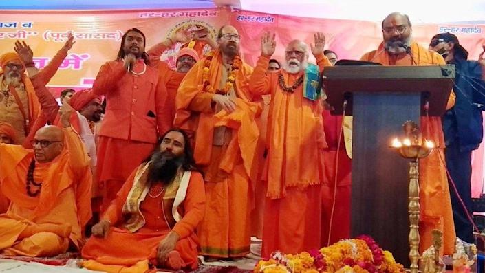 Sadhus at the hate conclave