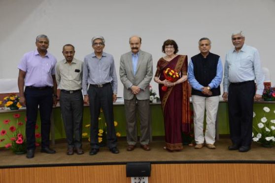 K Ramamurthy (second from left) from IIT Madras will be the first occupant of the Surendra and Dorothie Shah Chair.