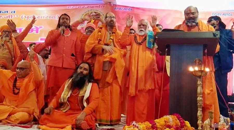 Sadhus at the controversial conclave