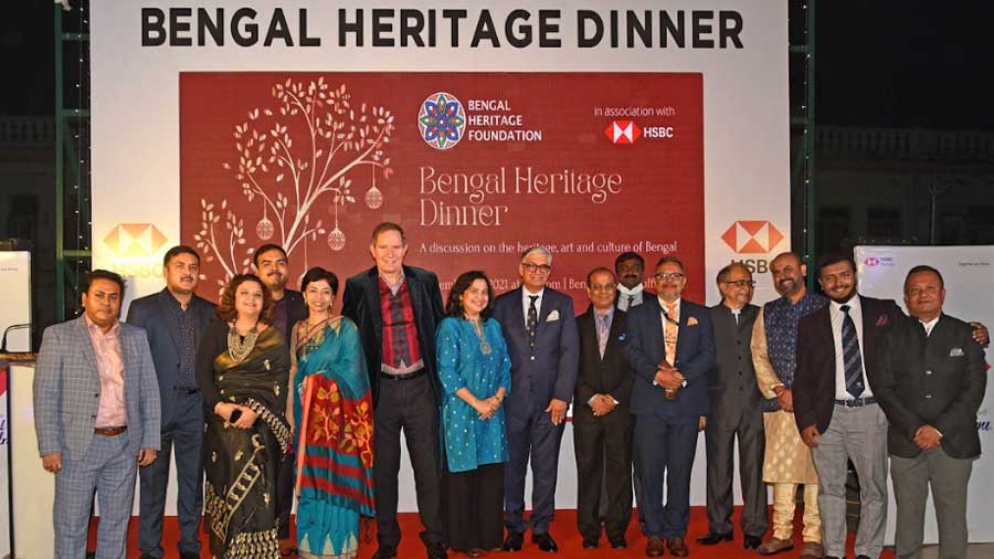 Members of Bengal Heritage Foundation and guests congregate for the Bengal Heritage Dinner at The Bengal Club