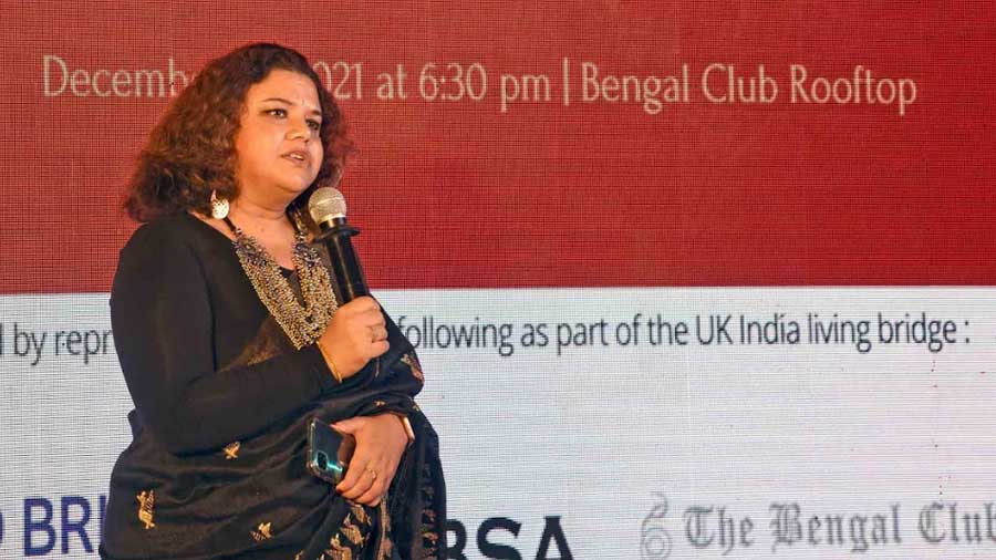 Bidisha Datta, a BHF trustee, was the emcee for the evening at The Bengal Club and delivered the vote of thanks