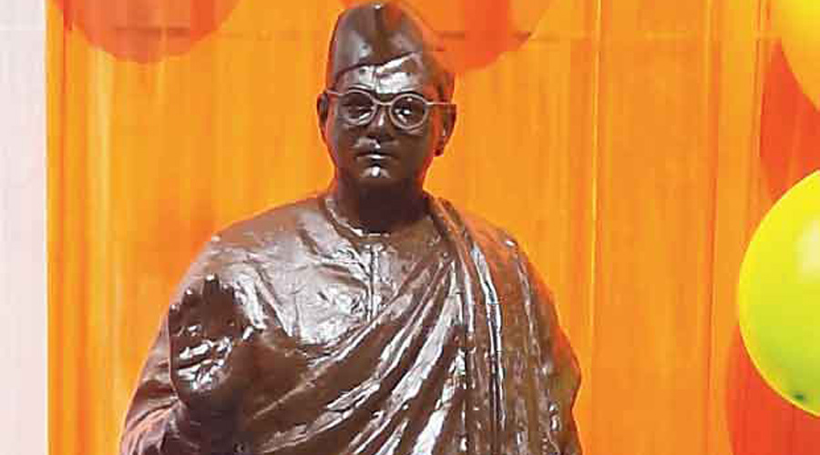 A statue of Netaji Subhas Chandra Bose