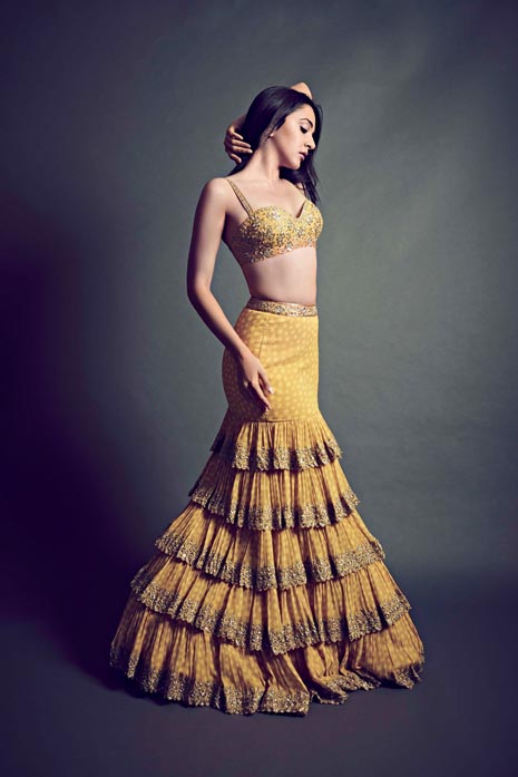 Kiara Advani in an Arpita Mehta creation, featured in The Mirror
