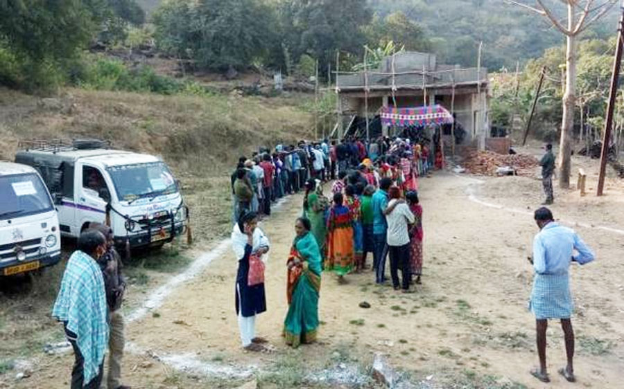 The government of the neighbouring state also held panchayat polls in some other bordering villages in Malkangiri, Ganjam and Gajapati districts of Odisha.