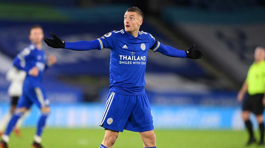 Leicester City’s Jamie Vardy 