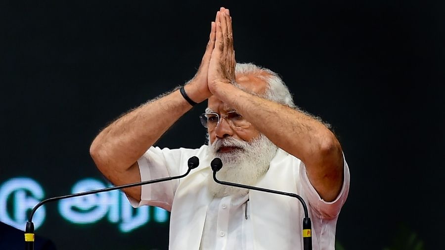 Prime Minister Narendra Modi at an event in Chennai on Sunday.
