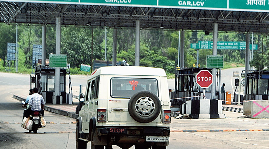 The Ramgarh-Ormanjhi toll plaza. 