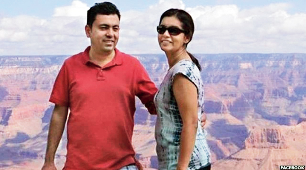 A picture of Avijit Roy and his wife Rafida Ahmed.