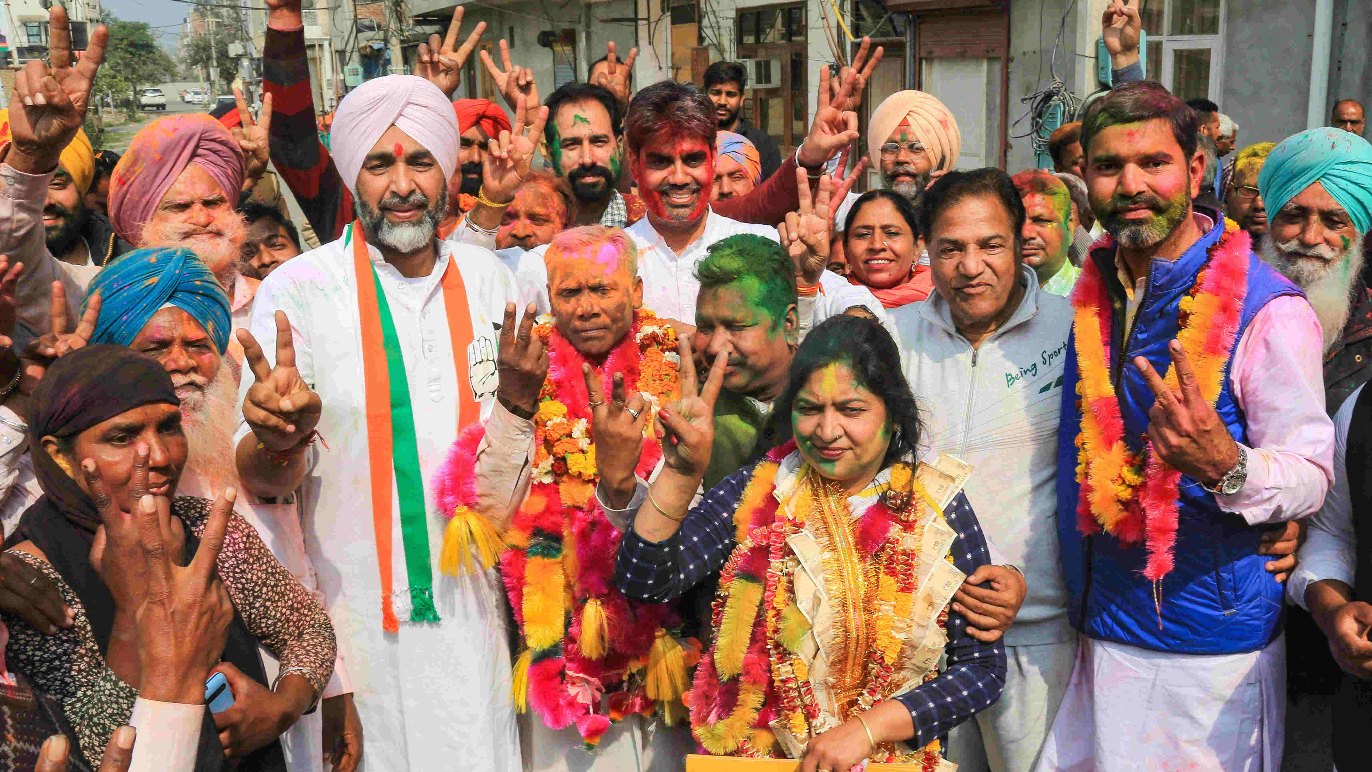 First sign: Congress sweeps Punjab polls