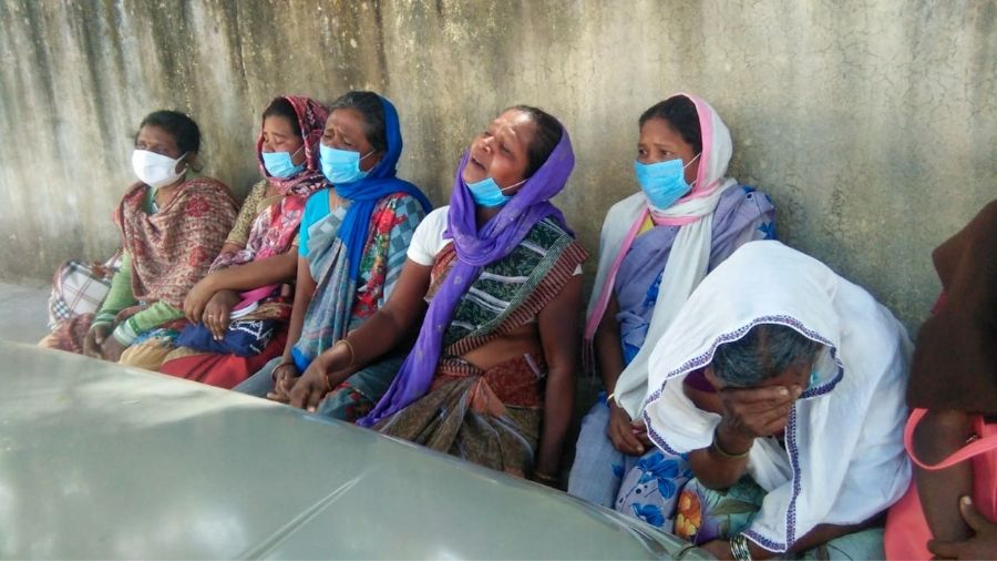 Family members of the victim.