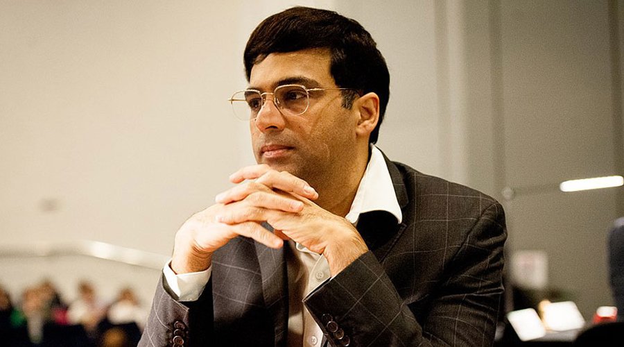 Chess Viswanathan Anand held by Anish Giri - Telegraph India