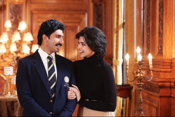 Ranveer Singh and Deepika Padukone in '83'