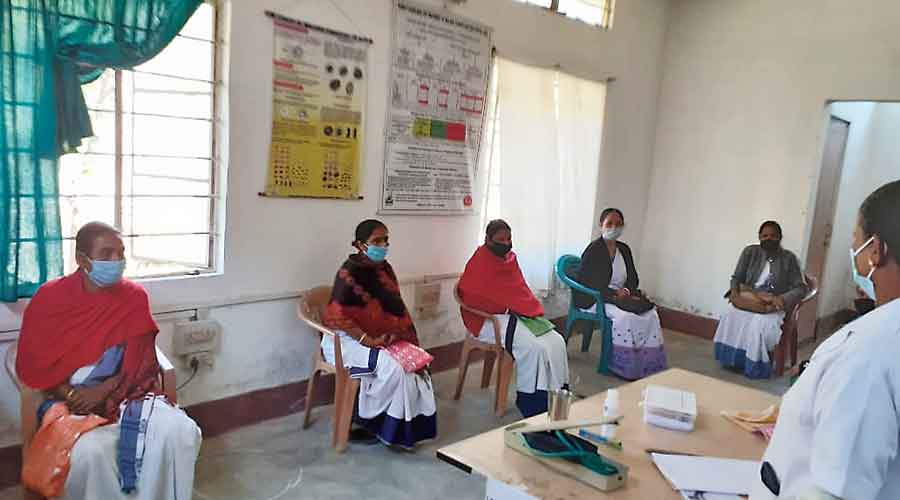 An observation room at the Nalbari vaccination centre