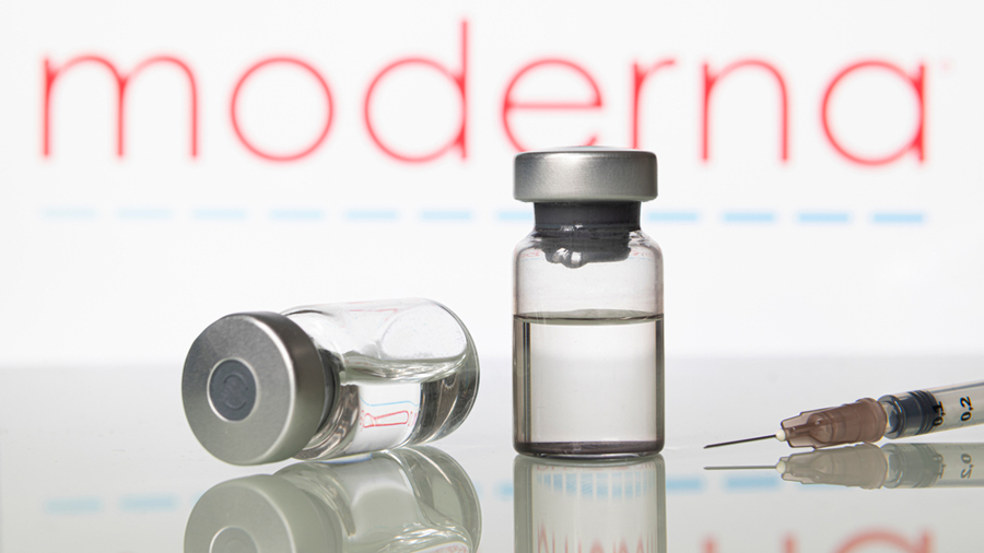 Moderna reported findings from a study that used blood samples from eight people who had received two doses of the vaccine, and two monkeys that had also been immunised.