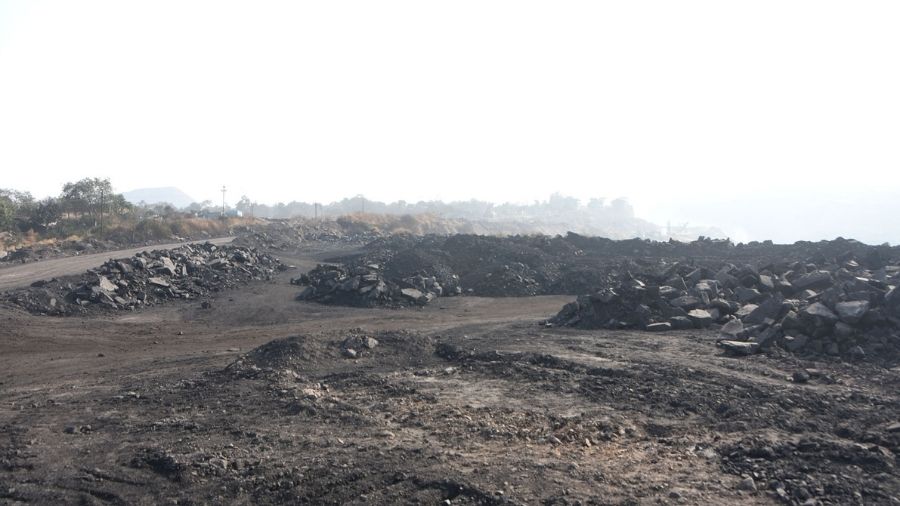 BCCL’s Vishwakarma Project depot in Kusunda area of Dhanbad is deserted as coal loading operations have been suspended for a while now. 