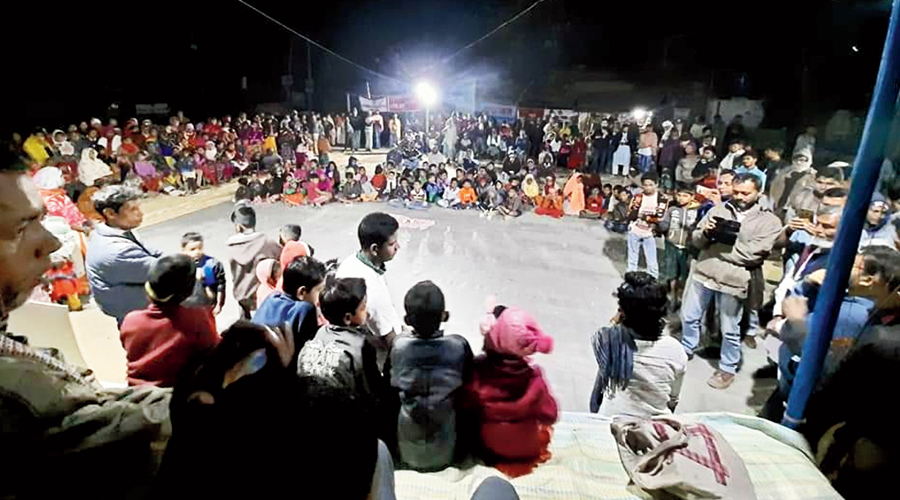 Protesters in South 24-Parganas