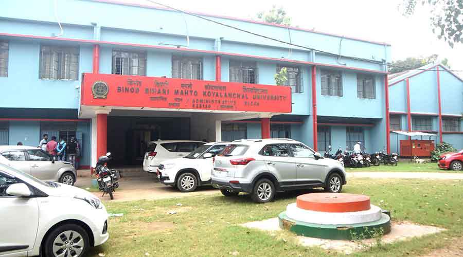 The administrative block of BBMKU in Dhanbad on Friday.