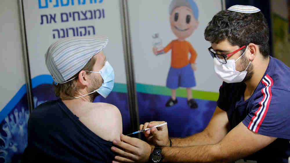 Israel health minister Nitzan Horowitz said that effective immediately, adults with impaired immune systems who had received two doses of the Pfizer vaccine could get a booster shot, with a decision pending on wider distribution.