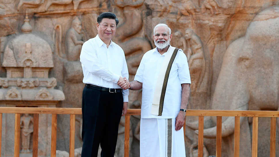 Narendra Modi and Xi Jinping.