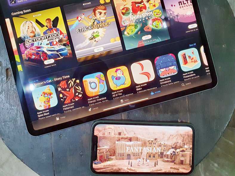 You can play Apple Arcade games across Apple devices. 