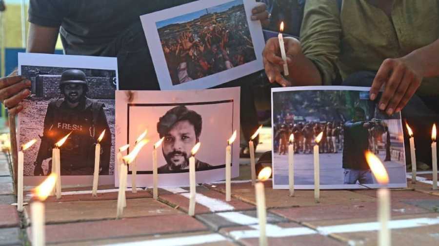 Candle light vigils were held at the Press Club of India and Jamia Millia Islamia pay homage to photojournalist Danish Siddiqui.