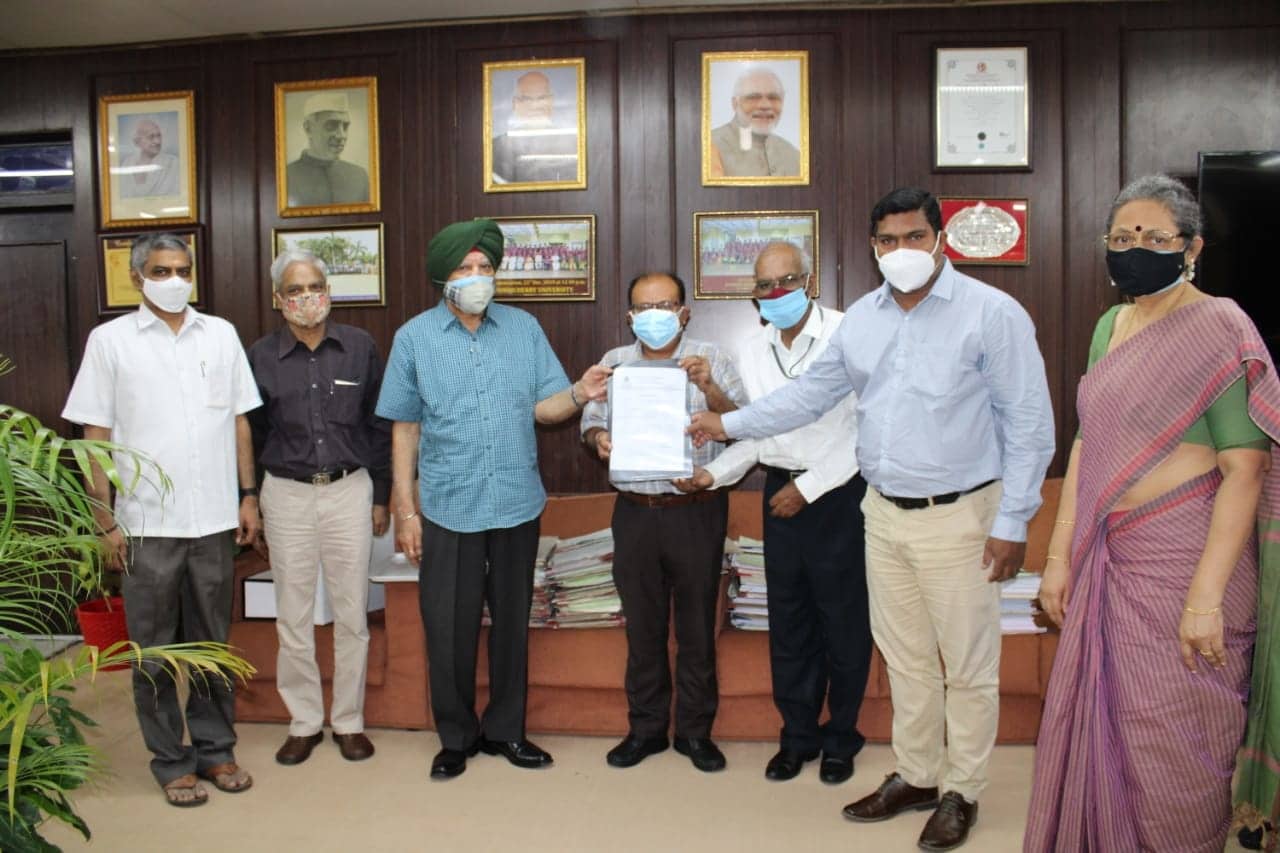 On behalf of Pondicherry University, NOC has been issued to Lakshadweep Administration for affiliation of New three years Under Graduate Vocational courses.